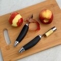 Ustensila pentru decojit legume/fructe Mono, Sabichi, 20 cm, inox, negru