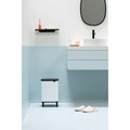 Cos de gunoi, Brabantia, Bo Small, 12 L, 23x29.5x45.5 cm, otel, alb