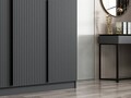 Dulap pentru haine, Minerva, Kale Anthracite, 135x210x52 cm, PAL, Antracit