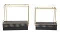 Set 2 jardiniere Fashion, Mauro Ferretti, 60 cm / 51 cm, fier