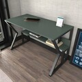 Birou, Zena Home, Wake, 120x72.8x60 cm, PAL, Verde/Negru