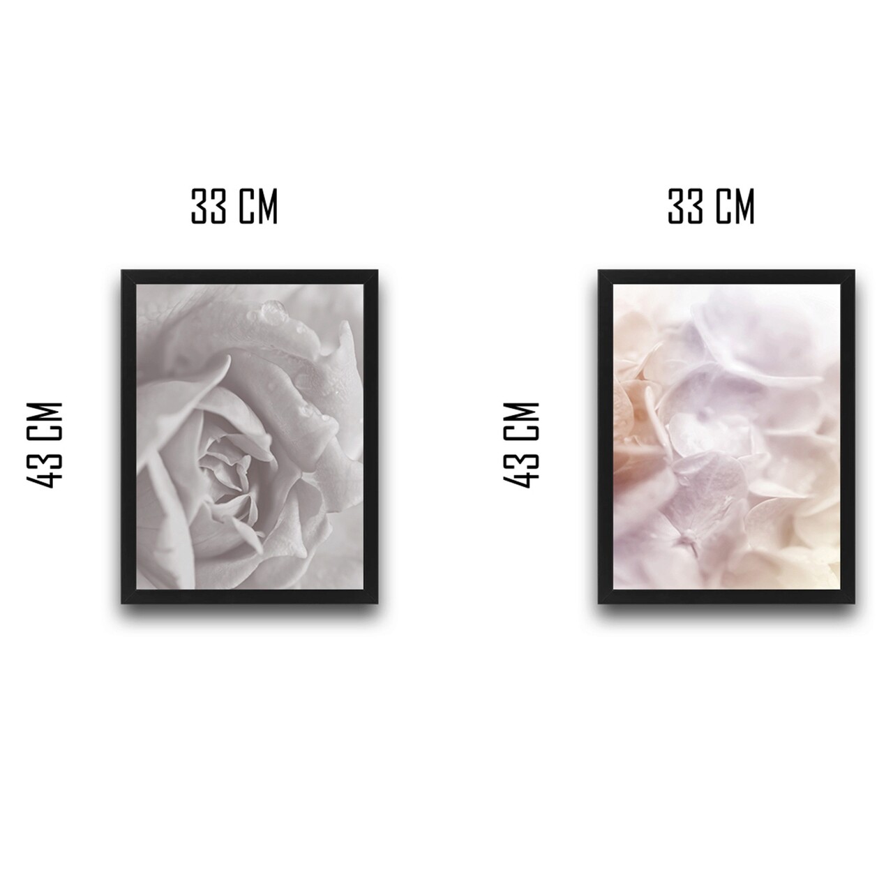 Set 2 tablouri decorative, Soft Set, PAL, Hartie, Multicolor
