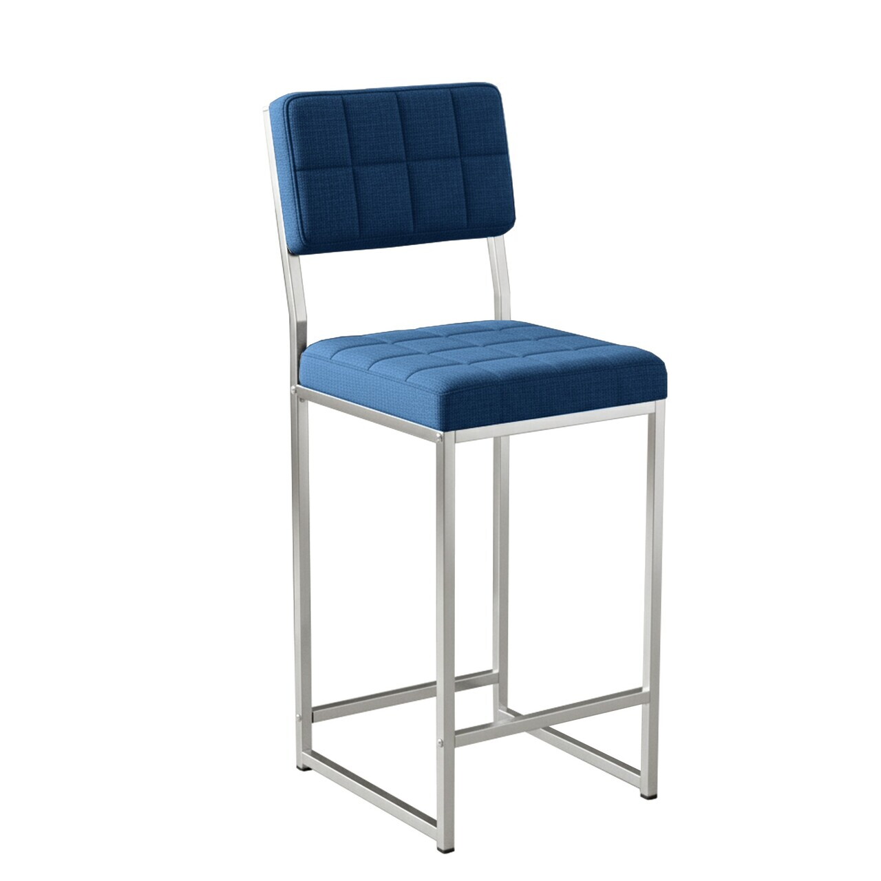 Scaun de bar, Hanah Home, Retro 66, 40x98x40 cm, Albastru navy — imaginea 5