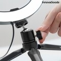 Lampa circulara Selfie Ring cu trepied si telecomanda Youaro,  InnovaGoods, 120 LED-uri