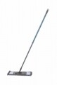 Mop plat Retro Blue, 40 x 120 cm, metal/microfibra, albastru