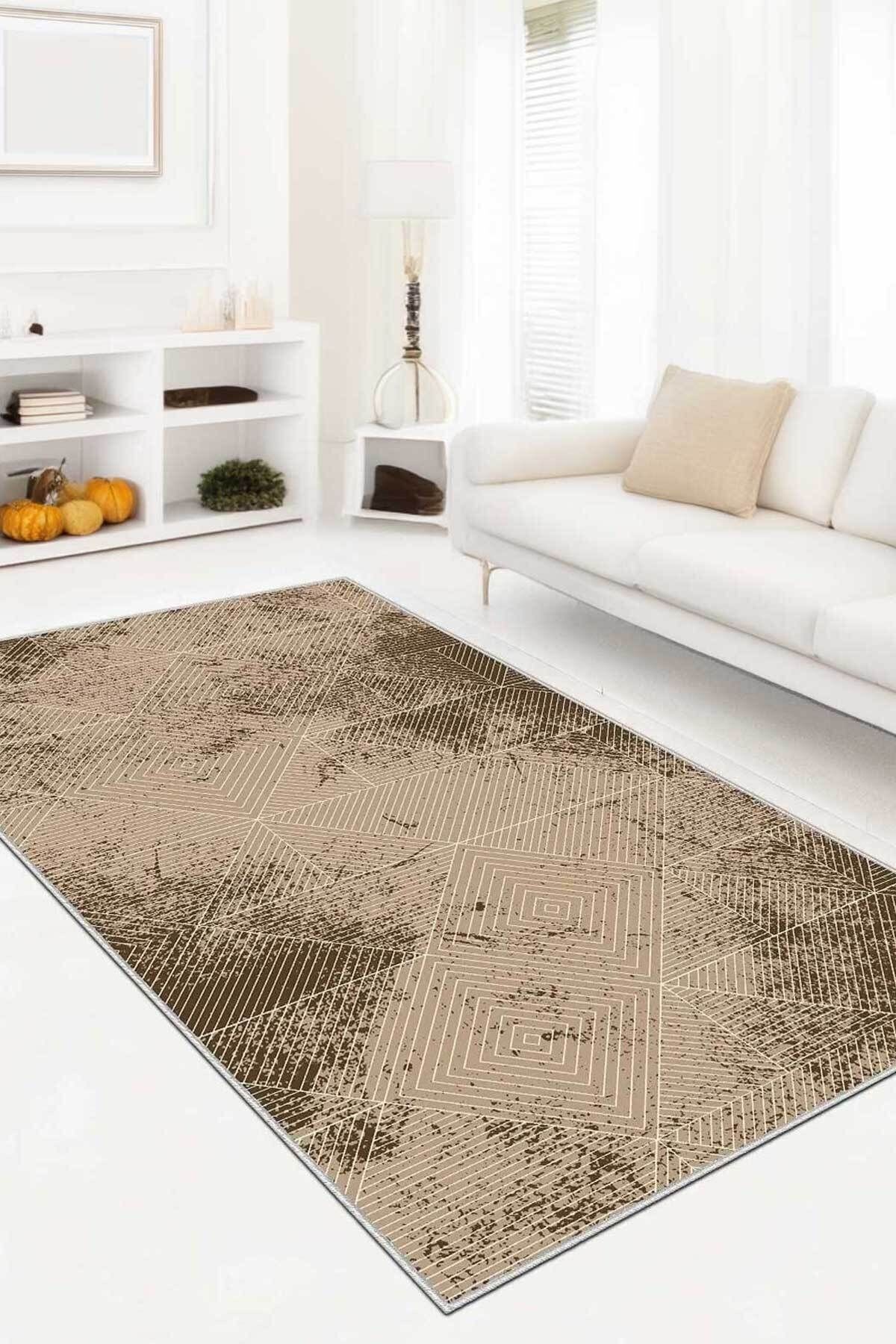 Covor, CLR-1185-VİZON-YOLLUK-1, 200x300 cm, Poliester, Bej