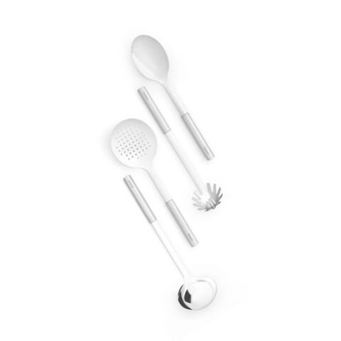 Set 4 ustensile de bucatarie, Brabantia, Profile, 11.6x11.6x35 cm, inox, argintiu