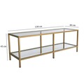 Comoda TV Basic, Neostill, 130x40x45 cm, auriu