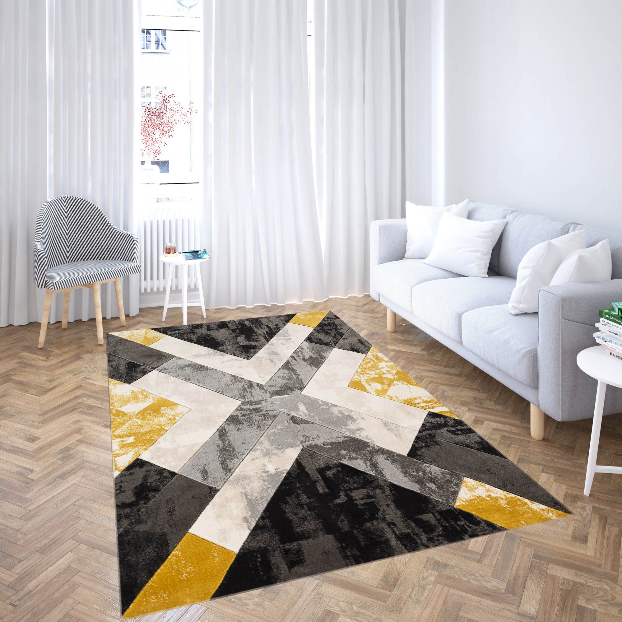 Covor, CG_211, 100x140 cm, Poliester, Multicolor