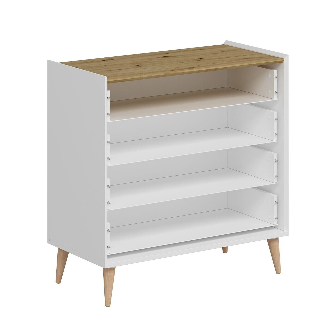 Dulap, Hanah Home, Mitra, 90x90x45 cm, Alb / Artizanal — imaginea 6