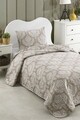 Set cuvertura Single 160x220 cm, 2 piese, Post - Brown, Eponj Home, 65% bumbac/35% poliester