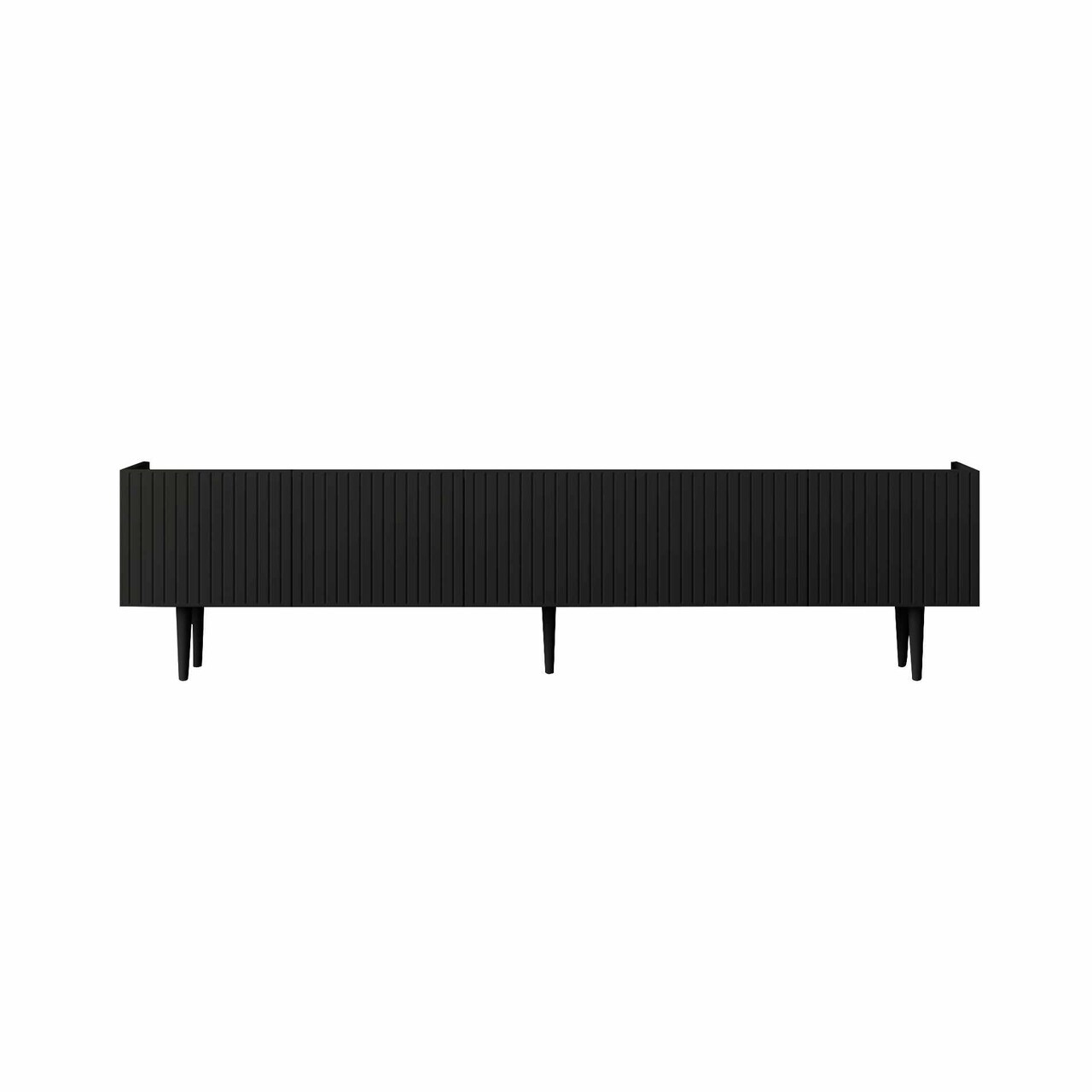 Comoda TV, Hanah Home, Capella 180, 180x50x29 cm, MDF, Negru - view 4