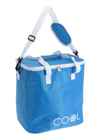 Geanta termoizolanta Cool, 18L, 29x31x21 cm, poliester, albastru