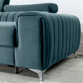 Coltar extensibil stanga 3 locuri ELTAP, LT-100VE, Grayson, 278x205x92 cm, lemn/poliester, albastru