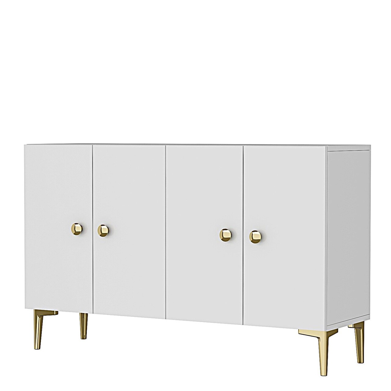 Consola, Hanah Home, Simple 120, 120x75x32 cm, Alb - view 5