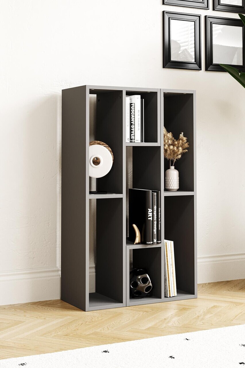 Comoda TV, Hanah Home, Bucak, 110x43x30 cm, Antracit — imaginea 4