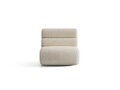 Modul canapea 1 loc fara cotiere, Neo, Micadoni Home, 85x100x83 cm, tesatura Chenille Silencio, bej deschis