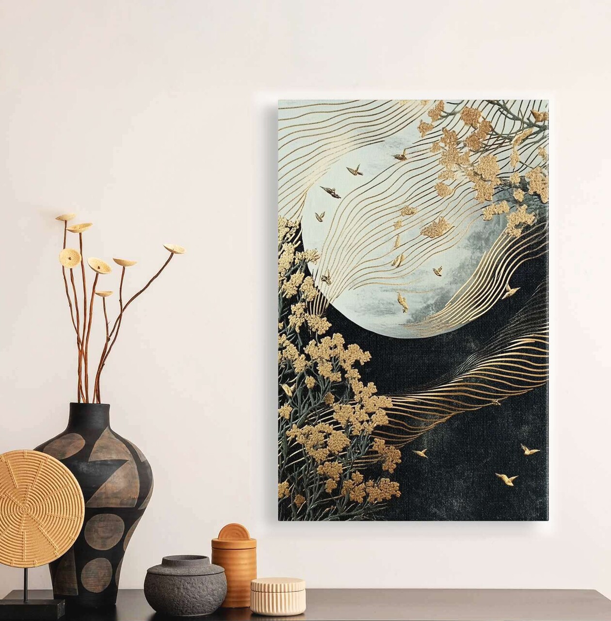 Tablou decorativ YNS-1035-70 x 100 Lemn Multicolor