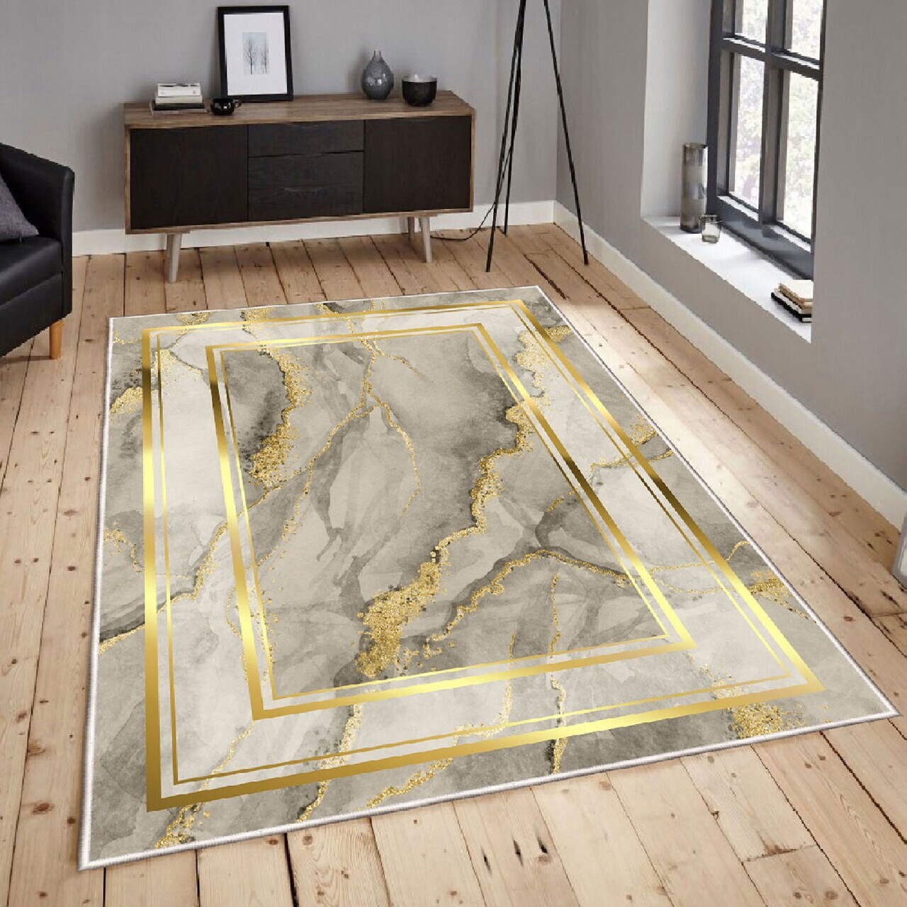Covor, Els2418, 80x120 cm, Catifea, Multicolor — imaginea 2