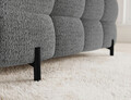 Coltar extensibil stanga 3 locuri ELTAP, LT-03ROY, Fectory, 346x205x93 cm, lemn/poliester, gri