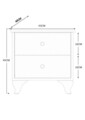 Set dormitor pentru copii, Rabi, Rb-015, Alb mat