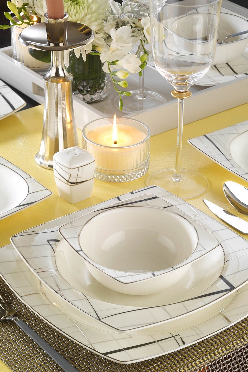 Serviciu de masa 53 piese INBNMR53YT43011987, Kutahya Porselen, portelan, multicolor - 1 | YEO