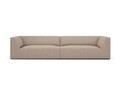 Canapea 4 locuri, Ruby, Micadoni Home, BL, 302x93x69 cm, poliester, bej inchis