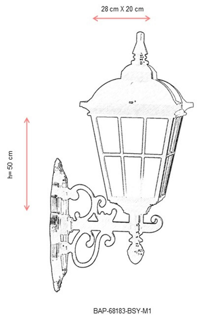 Lampa de exterior, Avonni, 685AVN1212, Plastic ABS, Negru