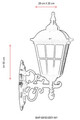 Lampa de exterior, Avonni, 685AVN1212, Plastic ABS, Negru