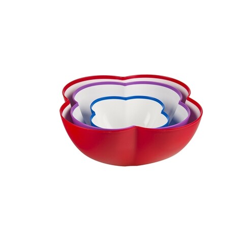 Set 3 boluri, Casa Plastor, JOBA, 2.7 + 1.6 + 0.55 L, plastic, multicolor