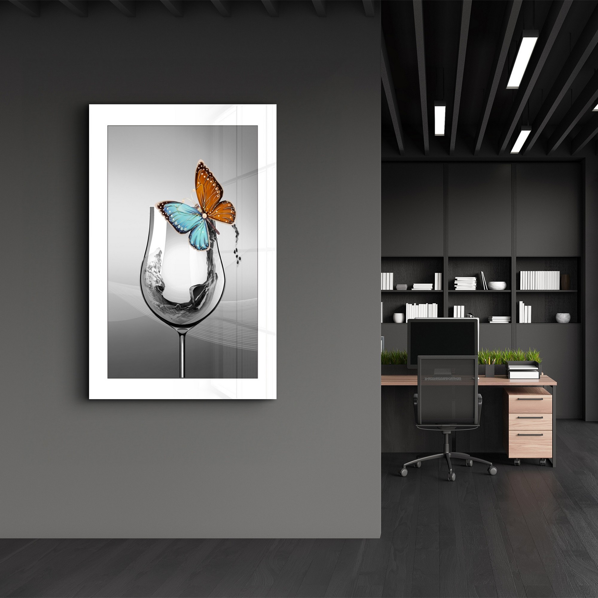 Tablou decorativ, CAM-1015, Dimensiune: 35 x 55 cm, Multicolor