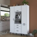 Dulap multifunctional, Rani, JE118, 130x198 cm, PAL, Alb