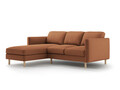 Coltar stanga 3 locuri, Eden, Micadoni, 223x150x90 cm, catifea, miere