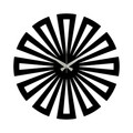 Ceas de perete, Metal Wall Clock 7, Metal, Dimensiune: 48 x 48 cm, Negru