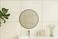 Oglinda decorativa, Siam, Ozze, 60x60x2.2 cm, MDF , Alb