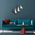 Decoratiune de perete, Kadırga, Metal, 90 x 74 x 8 cm, Multicolor