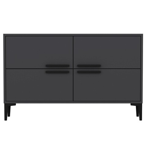 Comoda TV, Odessa, Ctn, 120x75x30 cm, PAL, Antracit