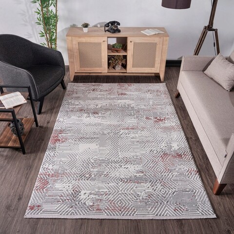 Covor, leo 2962, 80x150 cm, polipropilena, gri
