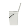 Cos de gunoi, Brabantia, Sort&Go, 12 L, 24.9x20x35.1 cm, polipropilena, gri deschis