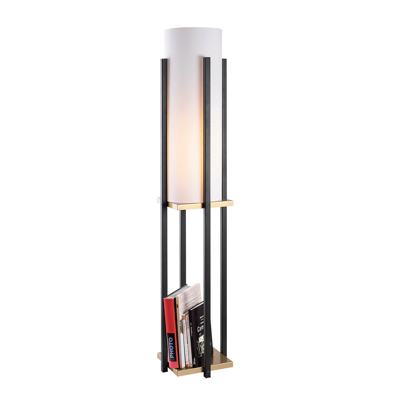 Lampadar, Lampana, 211LMP1115, Metal, Negru/Auriu