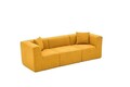 Canapea 3 locuri, Atelier del Sofa, 825BLC4319, Tesatura Chenille, Portocaliu