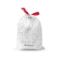 Set 20 saci de gunoi, Brabantia, NewIcon PerfectFit, marimea Y, 20 L, nailon, alb