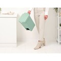 Cos de gunoi cu pedala, Brabantia, StepUp, 16 L, 29.6x22.3x41.1 cm, polipropilena, verde jad
