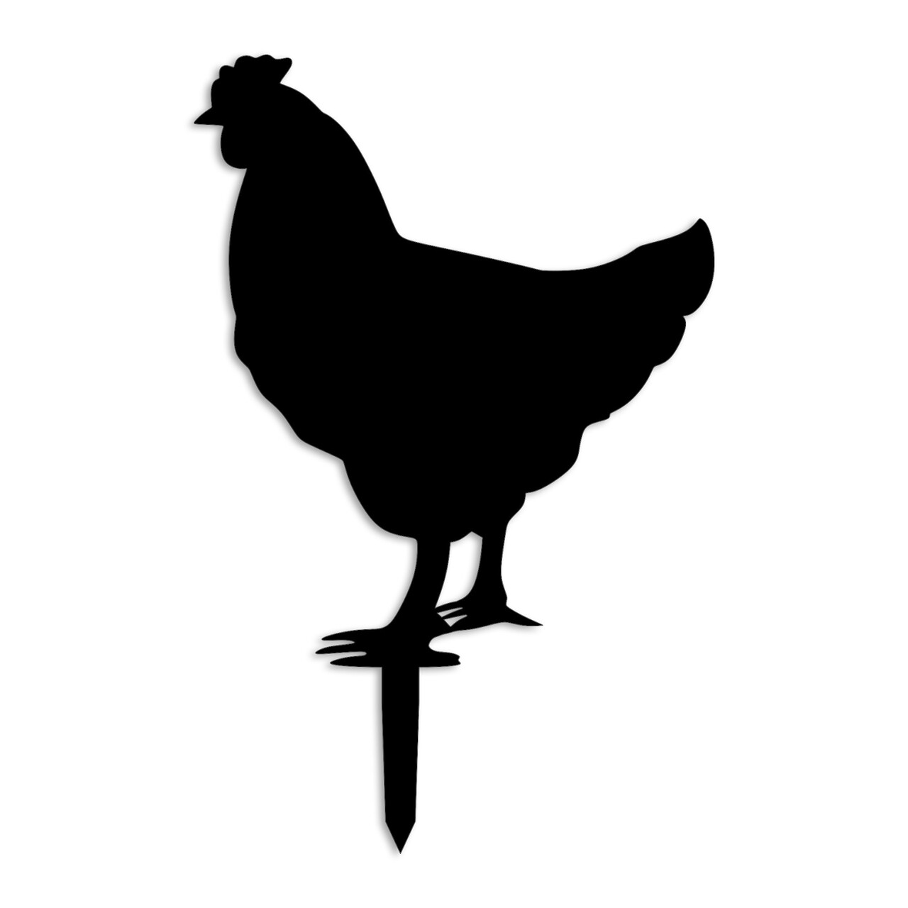 Obiect decorativ de grădină, Chicken 01, 64x42 cm, Negru - view 4