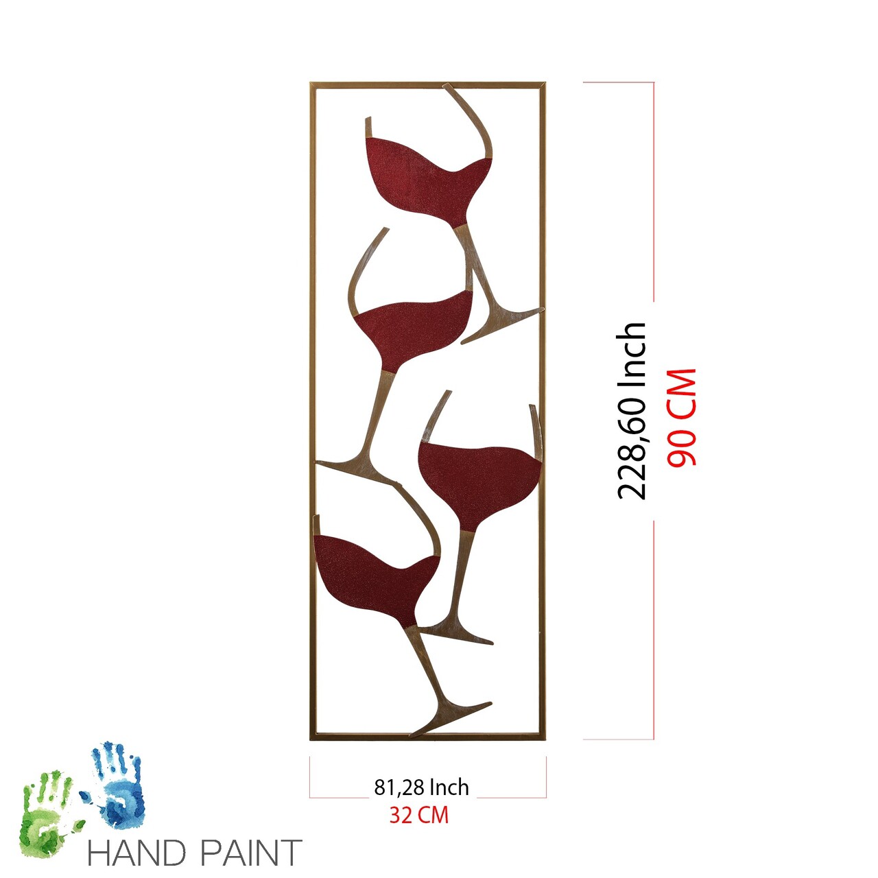 Decoratiune, Wine, Dimensiune: 32 x 5 x 90 cm, Multicolor - view 8