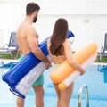 Hamac de apa plutitor individual pentru piscina de inot Pulok, InnovaGoods, 134 x 81 cm, portocaliu
