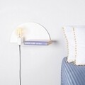 Aplica de perete cu raft Shelfie, Maison in Design, 40 cm, 1 x E27, 100W, alb