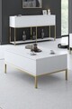 Set mobilier living, Bexley, Lord, PAL, Alb/Auriu