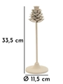 Suport lumanare Dune Pigna, Mauro Ferretti, 11.5x11.5x33.5 cm, fier, crem