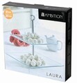 Suport prajituri cu 2 etaje Laura, Ambition, 30 cm, sticla